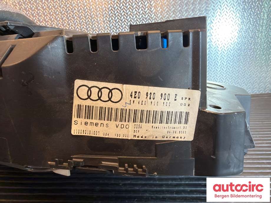 Instrumentpanel til Audi A8 2003-2010 (Type II) (AUDI|4E0 920 900 EX||4E0 920 900 E)