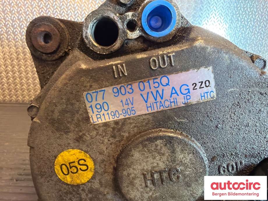 Dynamo til Audi A8 2003-2010 (Type II) (AUDI|077 903 015 Q|)