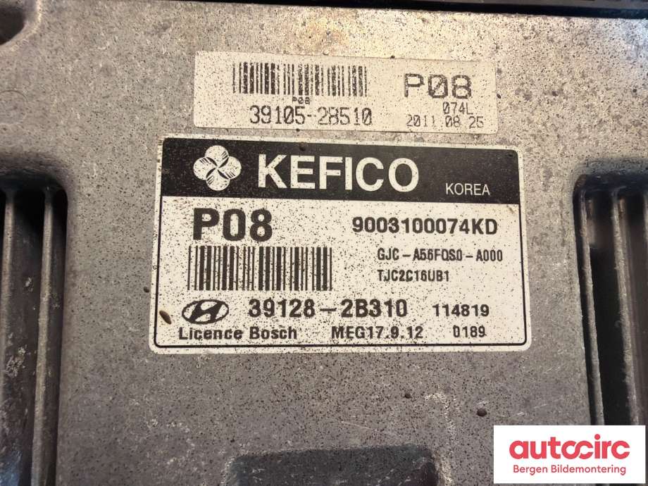 Styreenhet motor til Hyundai Ix20 2010-2017  (HYUNDAI|391282B310|)