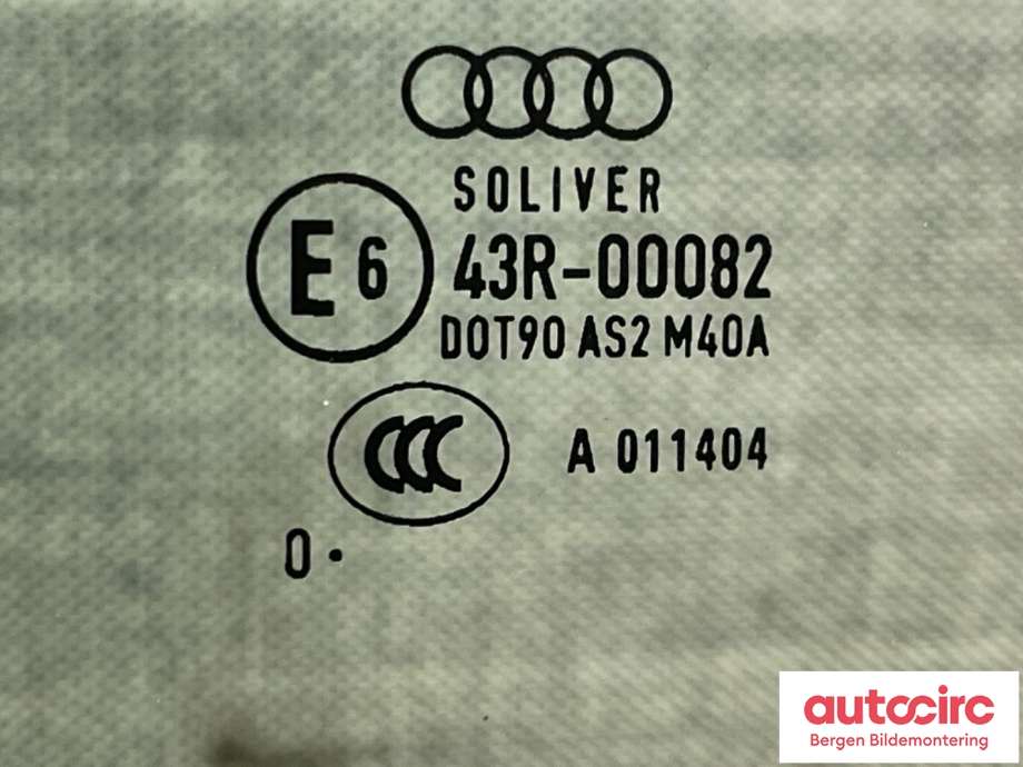 Siderute venstre foran til Audi A1 2010-2014 (Type I, Fase 1)  (AUDI|8X3 845 201|)