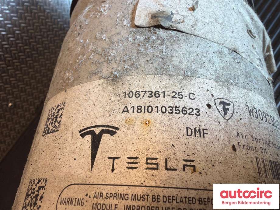 Fjær foran nivå luftpute/belg til Tesla Model S 2016-2021 (Fase 2)  (TESLA|1067361-25-C|)