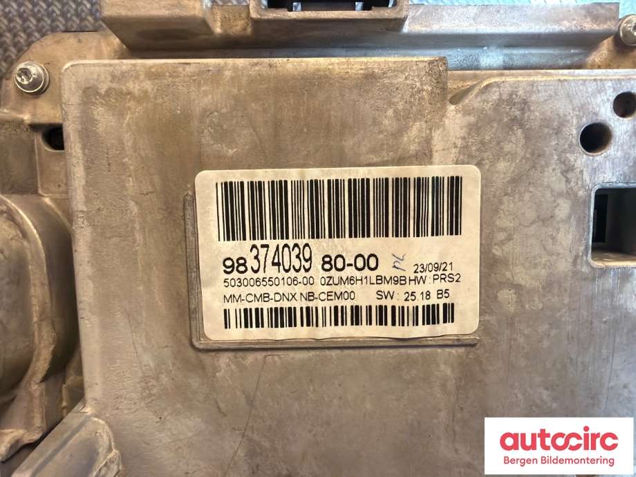 Instrumentpanel til Opel Mokka 2012-2016 (Type I, Fase 1)  (OPEL|98 640 947 80||9837403980)