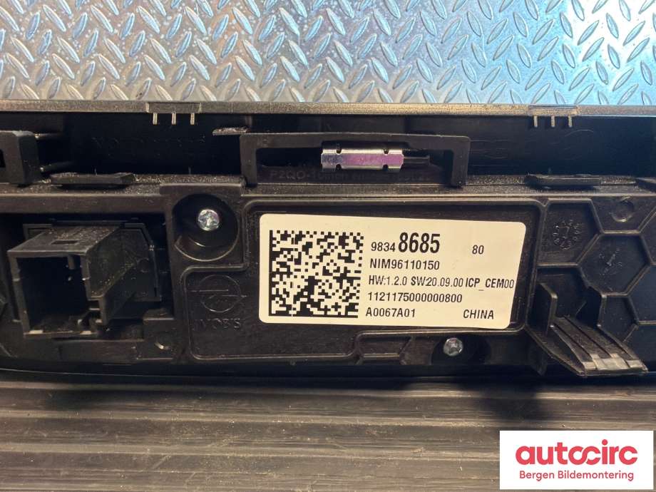 Bryter diverse til Opel Mokka 2012-2016 (Type I, Fase 1)  (OPEL|98 348 685 XU||98 348 685 80)