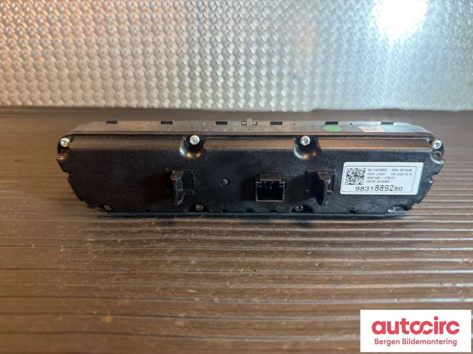Varmeapparat betjening til Opel Mokka 2012-2016 (Type I, Fase 1) (OPEL|98 318 892 80|)