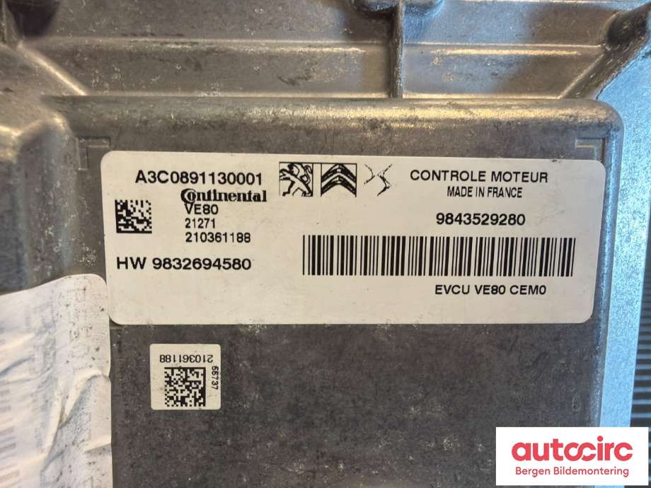 Styreenhet diverse til Opel Mokka 2012-2016 (Type I, Fase 1) (OPEL|16 915 043 80||9843529280)