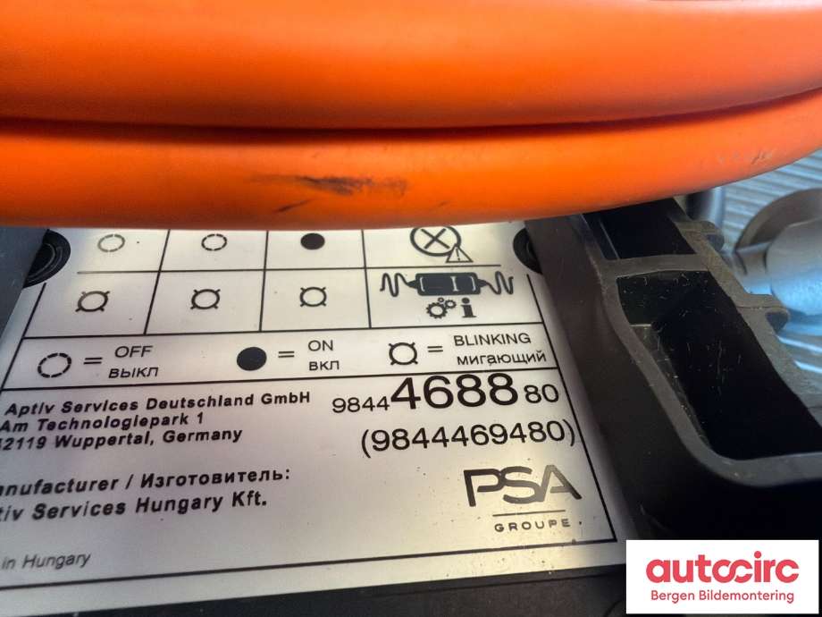 Batterilader kabel til Opel Mokka 2012-2016 (Type I, Fase 1)  (OPEL|9844468880||9844469480)