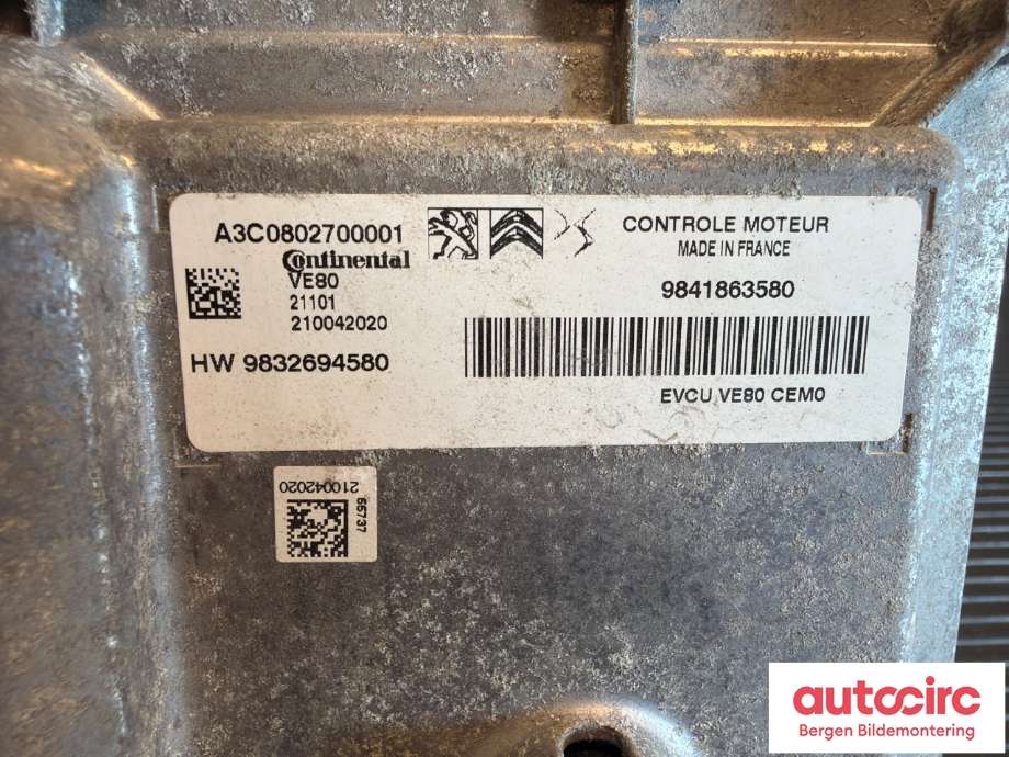 Styreenhet diverse til Opel Vivaro C 2020-->>  (OPEL|16 756 593 80||9841863580)