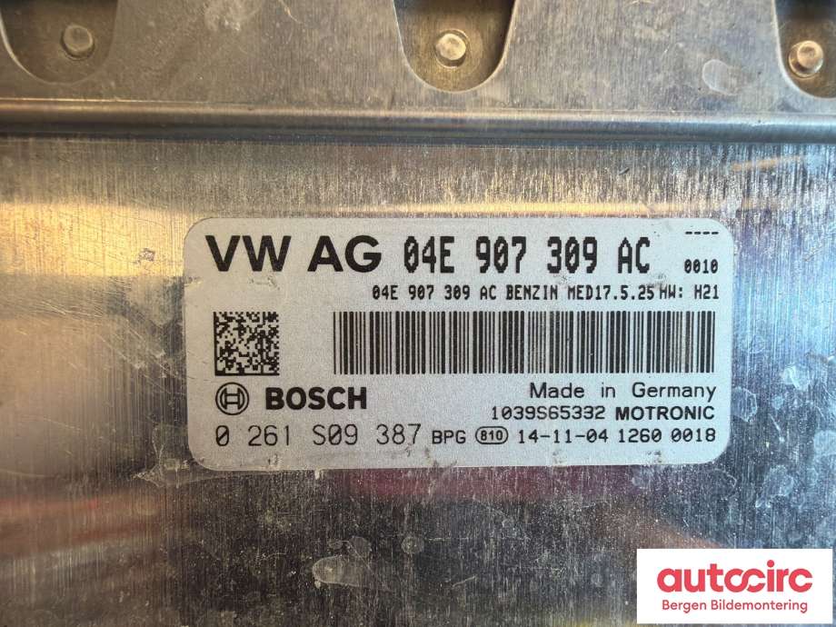 Styreenhet motor til VW Golf Sportsvan 2014-2018  (VOLKSWAGEN|04E 906 027 HD||04E907309 AC)
