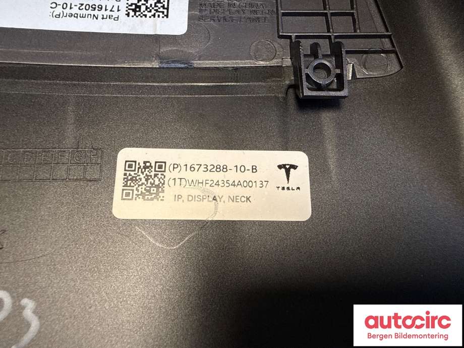 Instrument kjørecomputer til Tesla Model Y 2021-2024 (Type I)  (TESLA|1756566-00-D|)