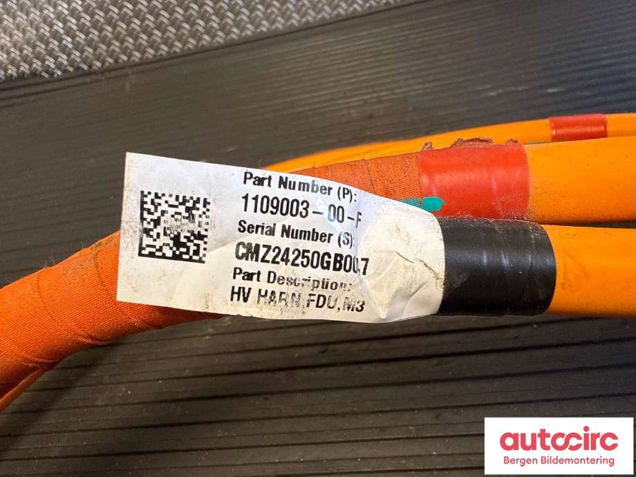 Kabel høy volt (HV) hybrid til Tesla Model Y 2021-2024 (Type I)  (TESLA|1109003-00-F|)