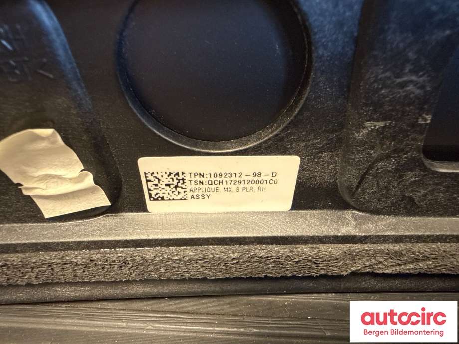 Kamera til Tesla Model X 2016-->> (TESLA|1092312-98-D|)