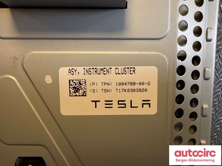 Speedometer til Tesla Model X 2016-->> (TESLA|1004788-00-G|)