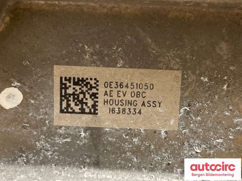 Batterilader (OBC - On Board Charger) til Hyundai Ioniq Electric 2019-->> (Fase 2)  (HYUNDAI|36400 0E150|)