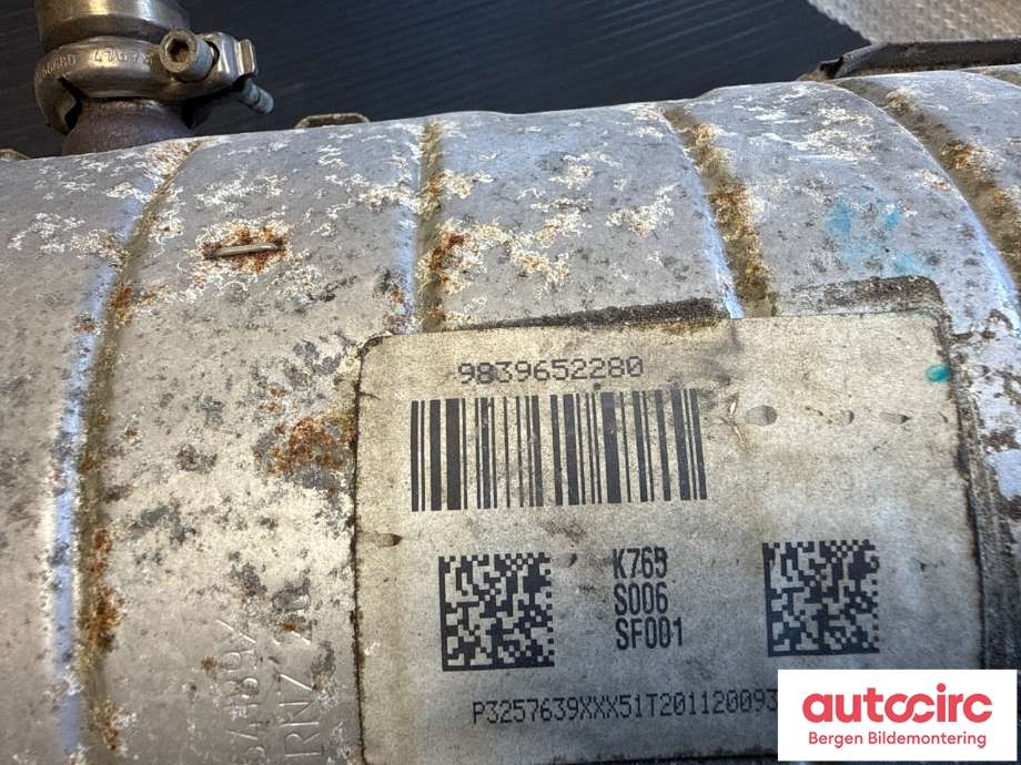 Partikkelfilter til Peugeot Partner 2019-->> (Type III)  (PEUGEOT|98 228 605 80|)