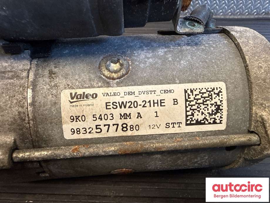 Starter diesel til Peugeot Partner 2019-->> (Type III) (PEUGEOT|98 252 330 80|)