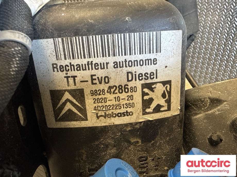 Dieselvarmer til Peugeot Partner 2019-->> (Type III) (PEUGEOT|98 284 286 80|)