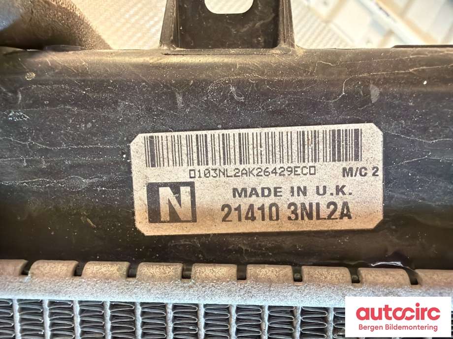 Radiator (automat gir) til Nissan NV200 2010-2019 (NISSAN|214103NL2A|)