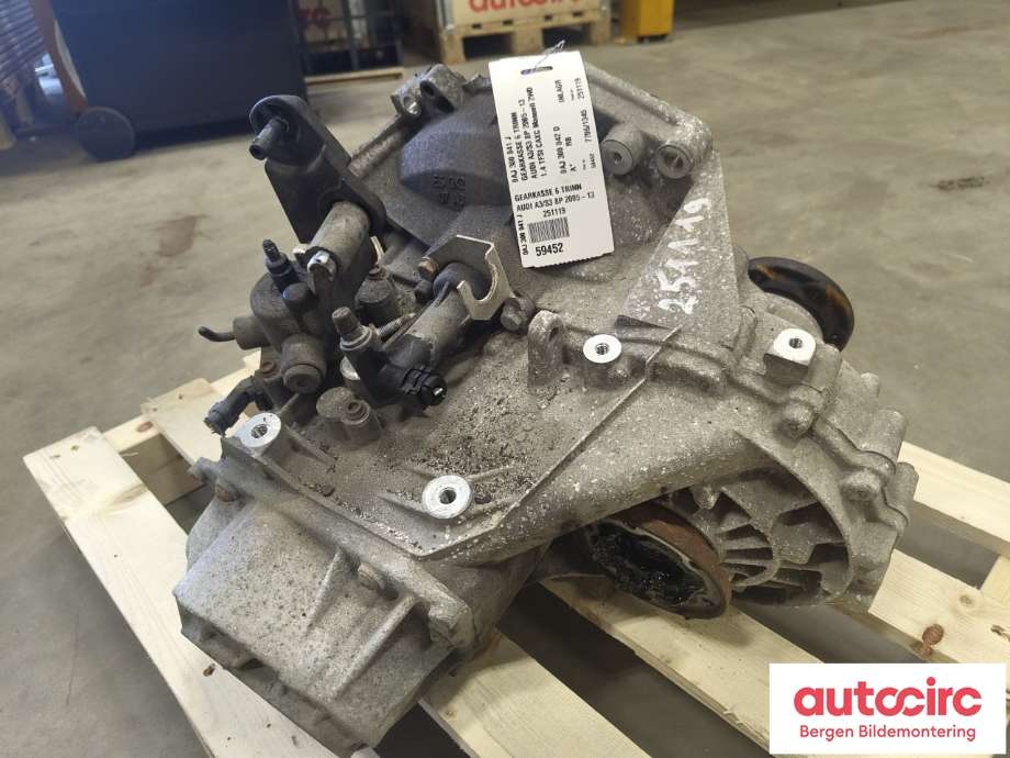 Girkasse manuell 6-trinn til Audi A3 2009-2012 (Type II, Fase 2) (AUDI|0AJ 300 041 J|0AJ 300 042 D|)