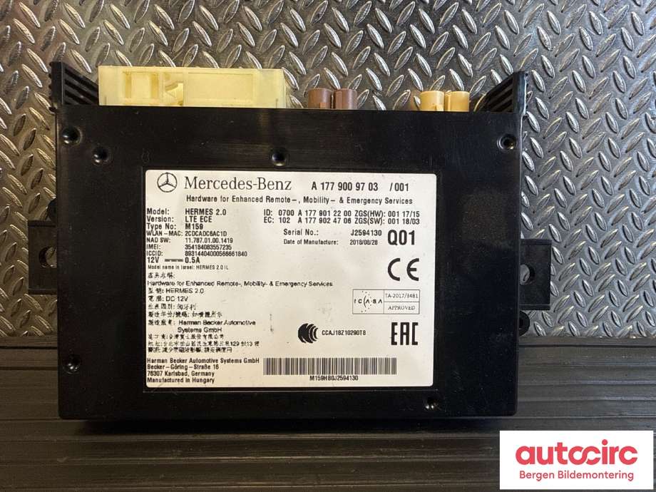 Styreenhet diverse til Mercedes Sprinter 2018-->> (907/910) (907/910) (MERCEDES|A 247 900 18 09||A 177 900 97 03)