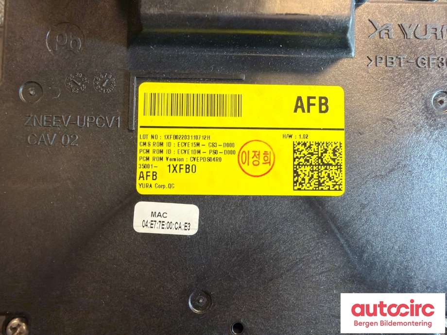 Styreenhet diverse til Kia EV6 2021-->>  (KIA|350011XFB0|)