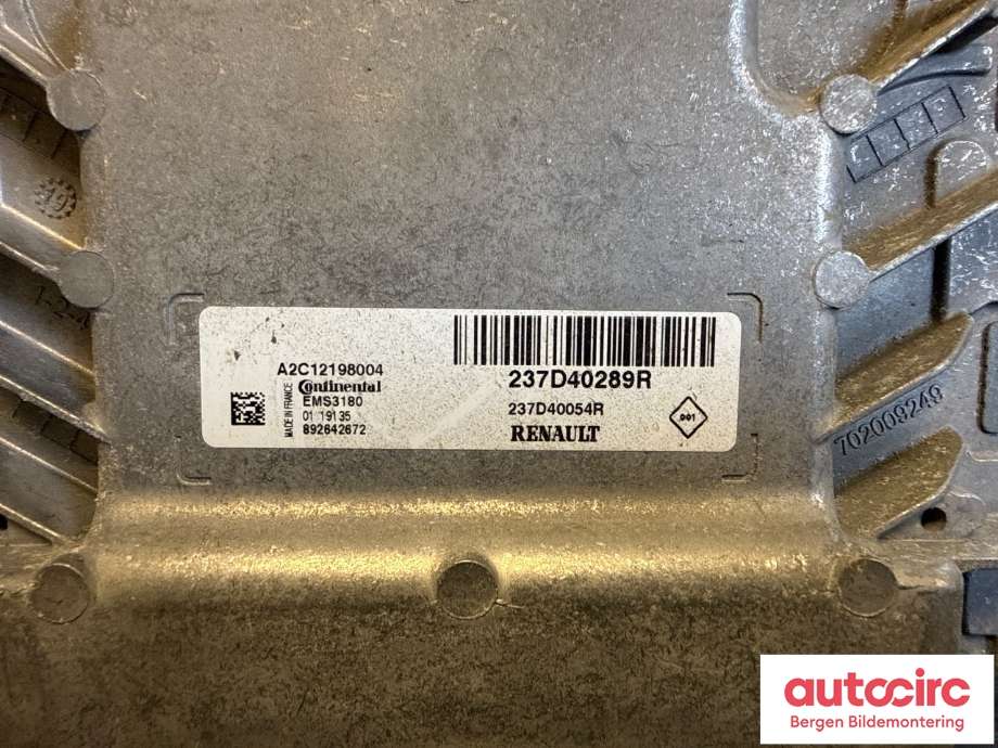 Styreenhet diverse til Renault Zoe 2013-2019 (Fase 1) (RENAULT|237D40289R|)