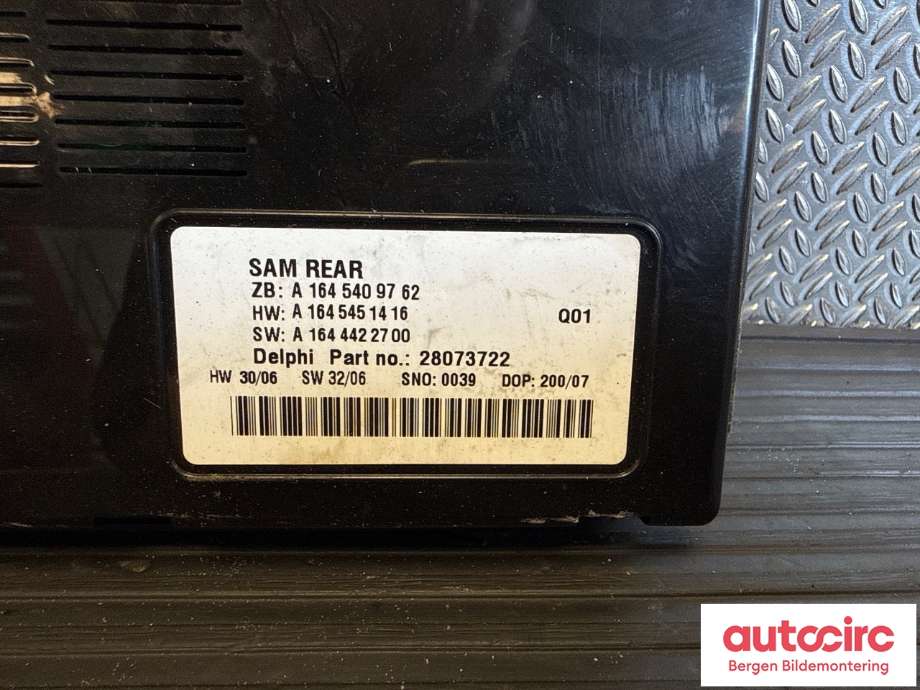 Styreenhet diverse til Mercedes GL 2006-2012 (X164) (X164) (MERCEDES|A 164 900 51 01|A 164 900 69 00|A 164 440 43 01)