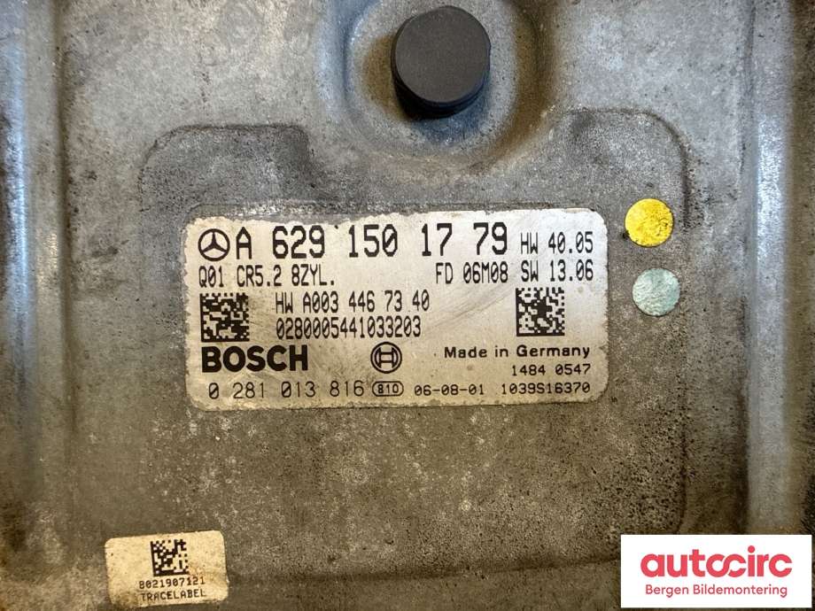 Styreenhet motor til Mercedes GL 2006-2012 (X164) (X164) (MERCEDES|A 629 900 05 00|A 629 150 17 79|A 629 150 27 79)