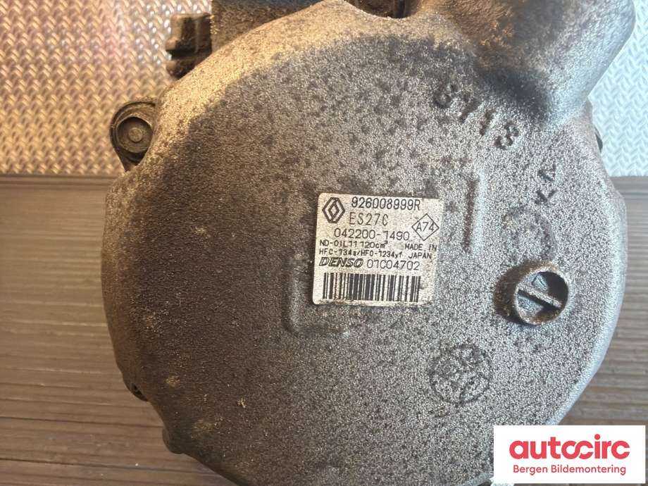Aircondition kompressor til Renault Zoe 2013-2019 (Fase 1) (RENAULT|926008999R|)