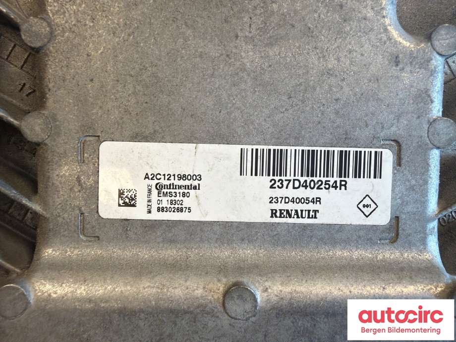 Styreenhet diverse til Renault Zoe 2013-2019 (Fase 1) (RENAULT|237D40254R|)