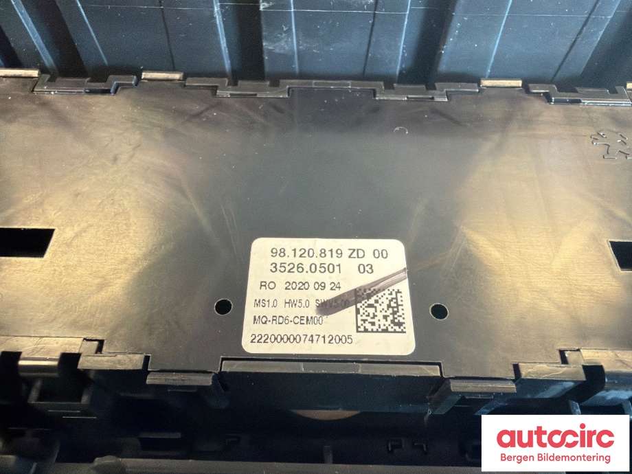 Bryter diverse til Toyota Proace 2016-->> (Type II) (TOYOTA|SU001A5777||98120819ZD)