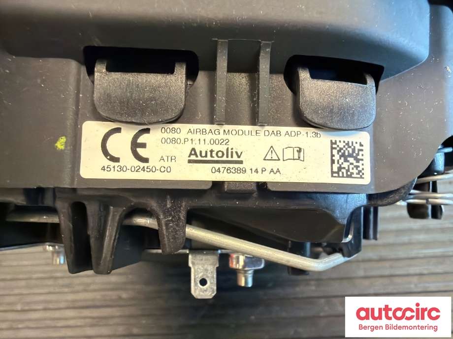 Airbag rattpute til Toyota Auris 2015-2019 (Type II, Fase 2)  (TOYOTA|4513002450C0|)