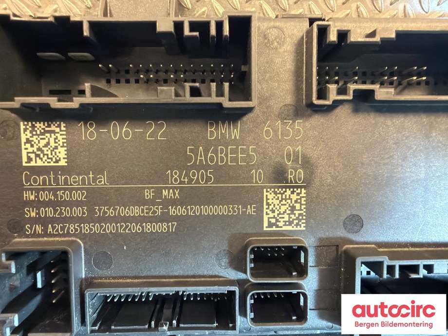 Styreenhet dør venstre foran til BMW iX3 2021-->> (BMW|61 35 5 B3F 131|61 35 5 B54 784|61355A6BEE5)