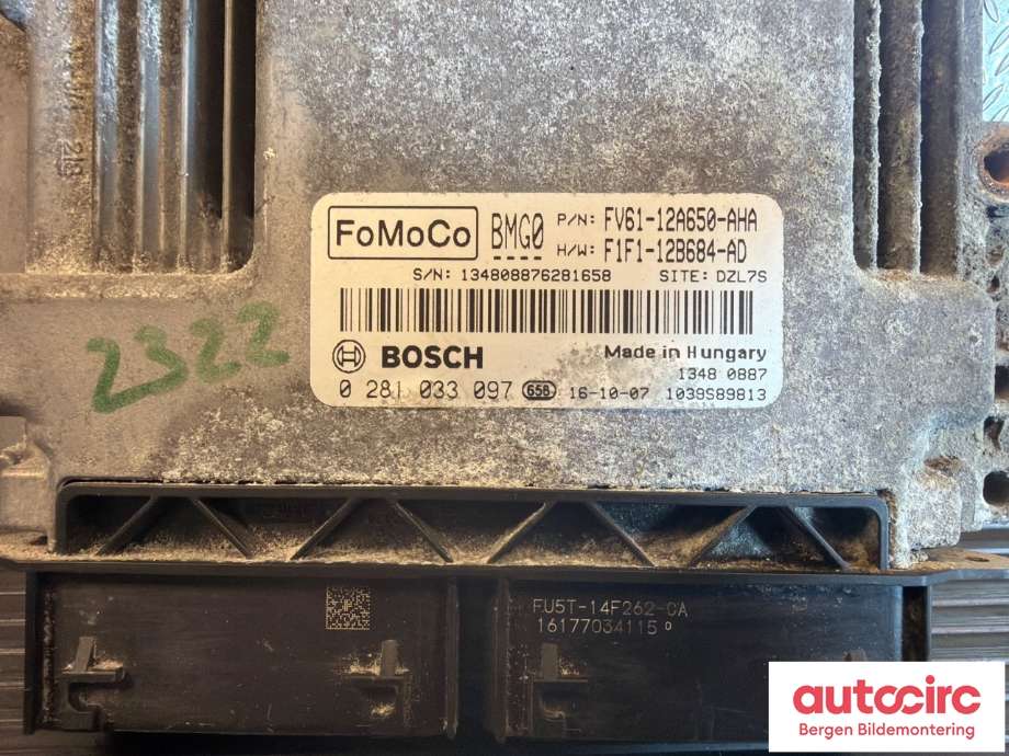 Styreenhet motor til Ford Transit Connect 2013-2018 Type II, Fase 1 (FORD|1873891|RMF1F1-12B684-AD|F1F1-12B684-AD)