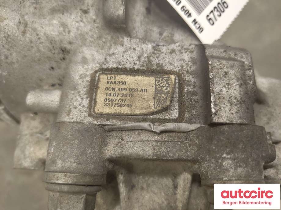 Girkasse 4WD fordelingskasse til VW Golf VII 2012-2017 (Fase 1) (VOLKSWAGEN|0CN 409 053 AD|0CN 409 053 AN|)