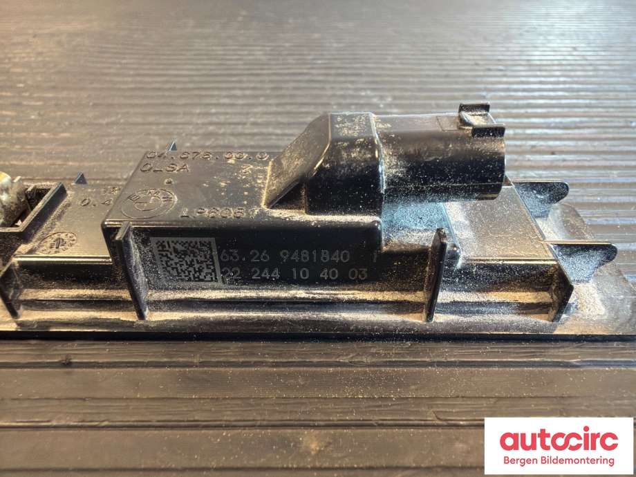 Skiltlys til BMW iX3 2021-->>  (BMW|63 26 9 481 840|)
