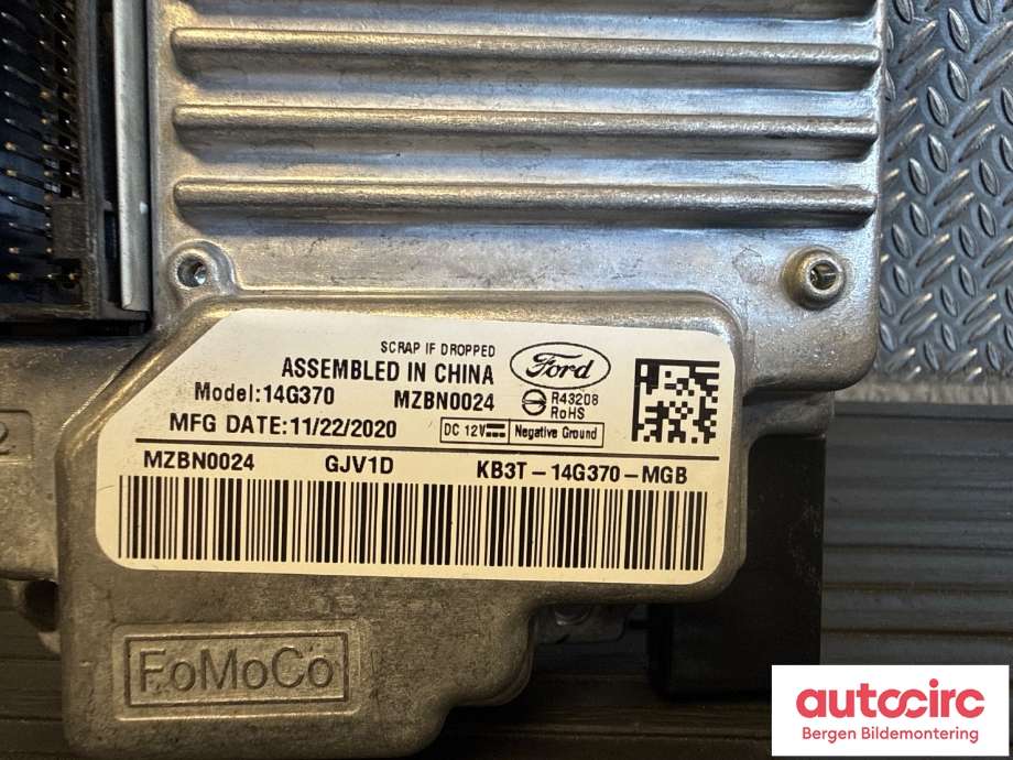 Bilstereo forsterker til Ford Ranger / Ranger Raptor 2015-2022  (FORD|2757961|NU5T-14G371-GAJ|)