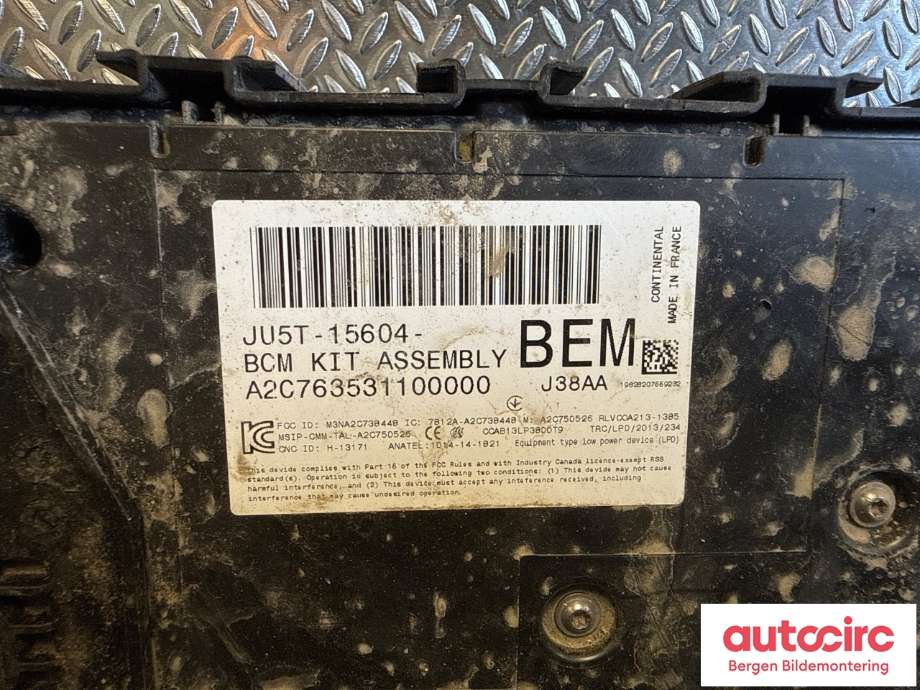Sikringsboks til Ford Ranger / Ranger Raptor 2015-2022  (FORD|2450582|JU5T-15604-BEM|)