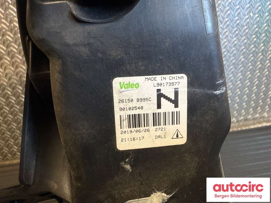 Tåkelykt høyre foran til Nissan Leaf 2018-->> (Type II) (NISSAN|261508996C|261508995C|)