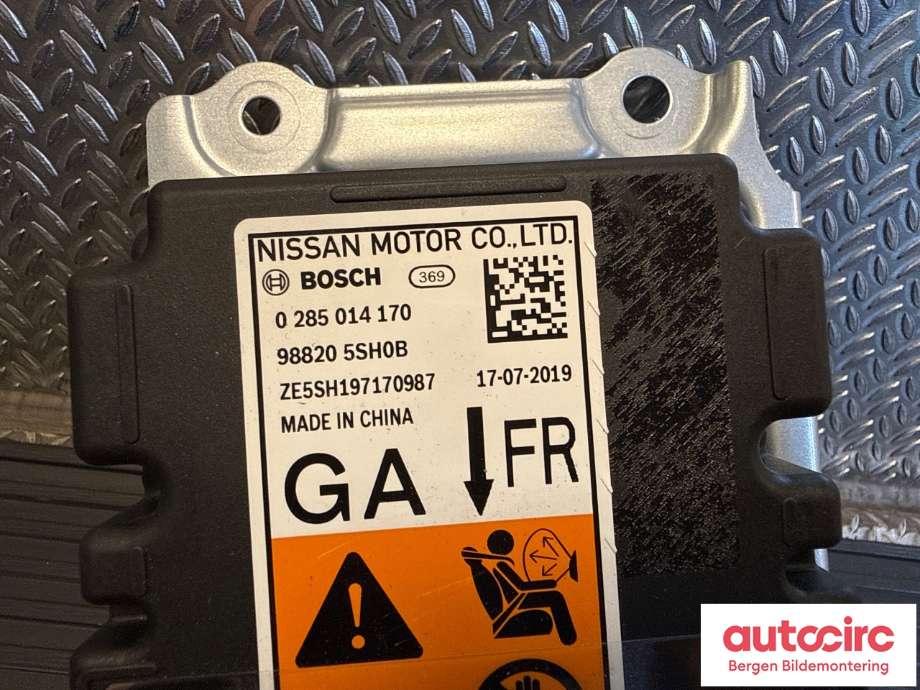 Airbag elektronikk til Nissan Leaf 2018-->> (Type II) (NISSAN|K88205SH0B||98820 5SH0B)