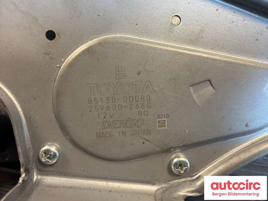 Viskermotor bakrute til Toyota Yaris 2012-2014 (Type III, Fase 1) (TOYOTA|851300D080|)
