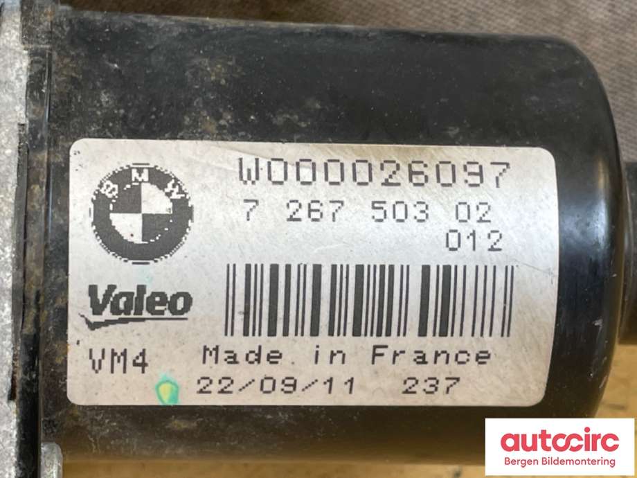 Viskermotor frontrute til BMW 1-Serie 2011-2015 (Fase 1) (F20/F21) (F20/F21) (BMW|61 61 7 239 510|W000026097)