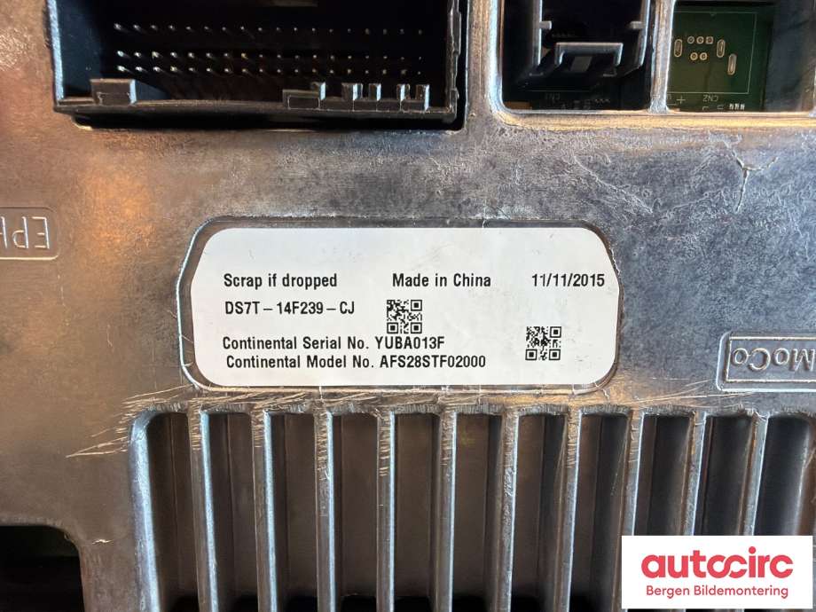 Instrument kjørecomputer til Ford Mondeo 2014-2019 (Type V, Fase 1)  (FORD|5308885|DS7T-18B955-FB|DS7T-14F239-CJ)