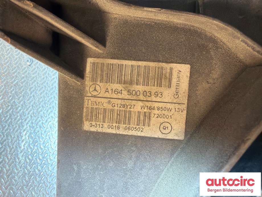 Kjølevifte til Mercedes GL 2006-2012 (X164) (X164) (MERCEDES|A 164 500 03 93|)