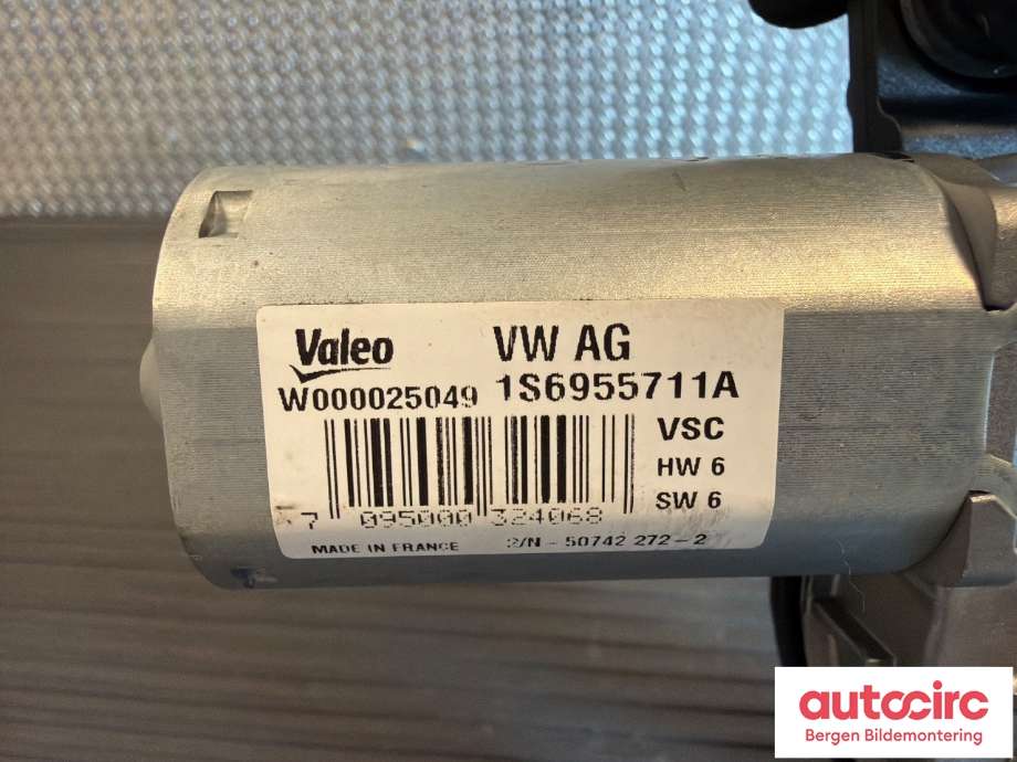 Viskermotor bakrute til VW Up 2012-2019  (VOLKSWAGEN|1S6 955 711 A|)