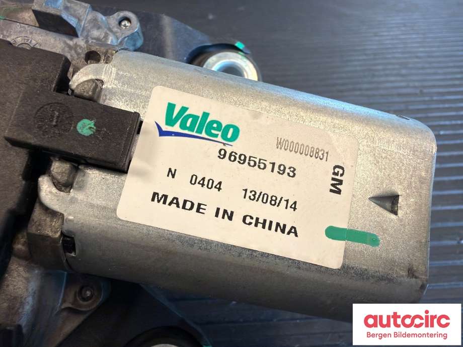 Viskermotor bakrute til Opel Mokka 2012-2016 (Type I, Fase 1)  (OPEL|96955193|)