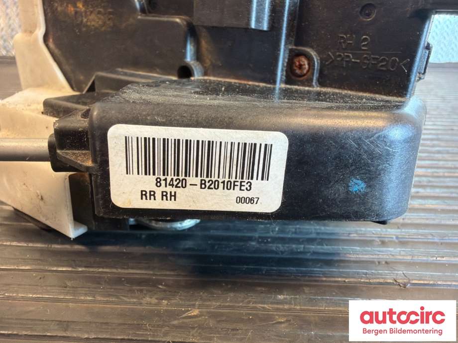 Låsekasse høyre bak til Kia Soul 2014-2019 (Type II) (KIA|81420B2010|)