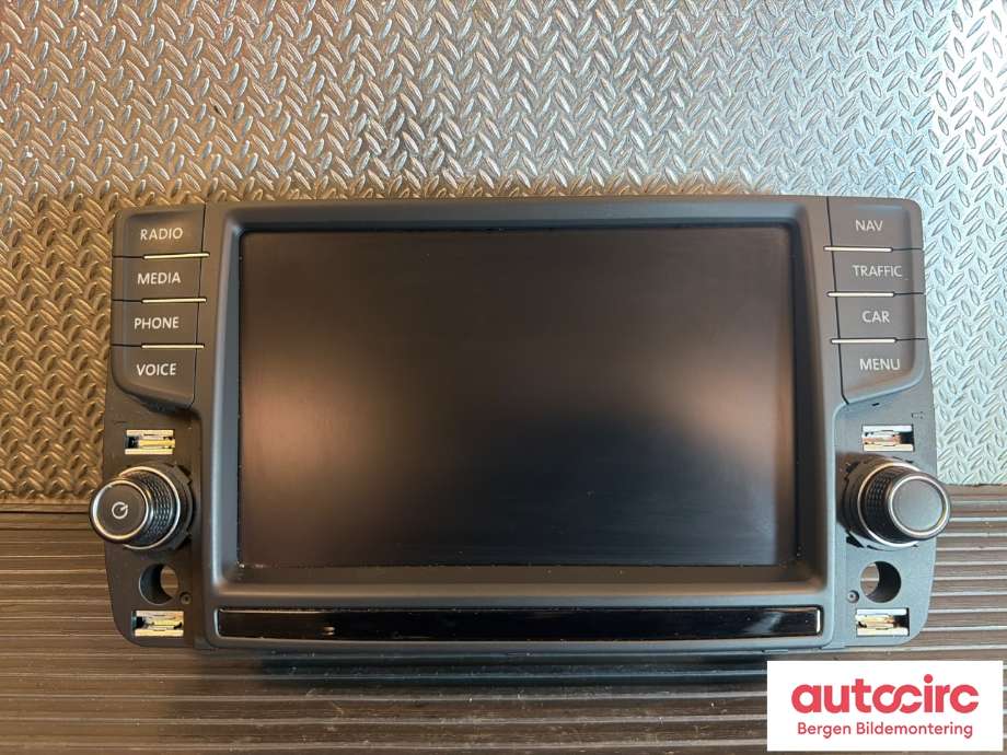 Multimedia display (MCU - Media Controller Unit) til VW e-Golf, 2014-2017 (Fase 1)  (VOLKSWAGEN|5G0 919 606)