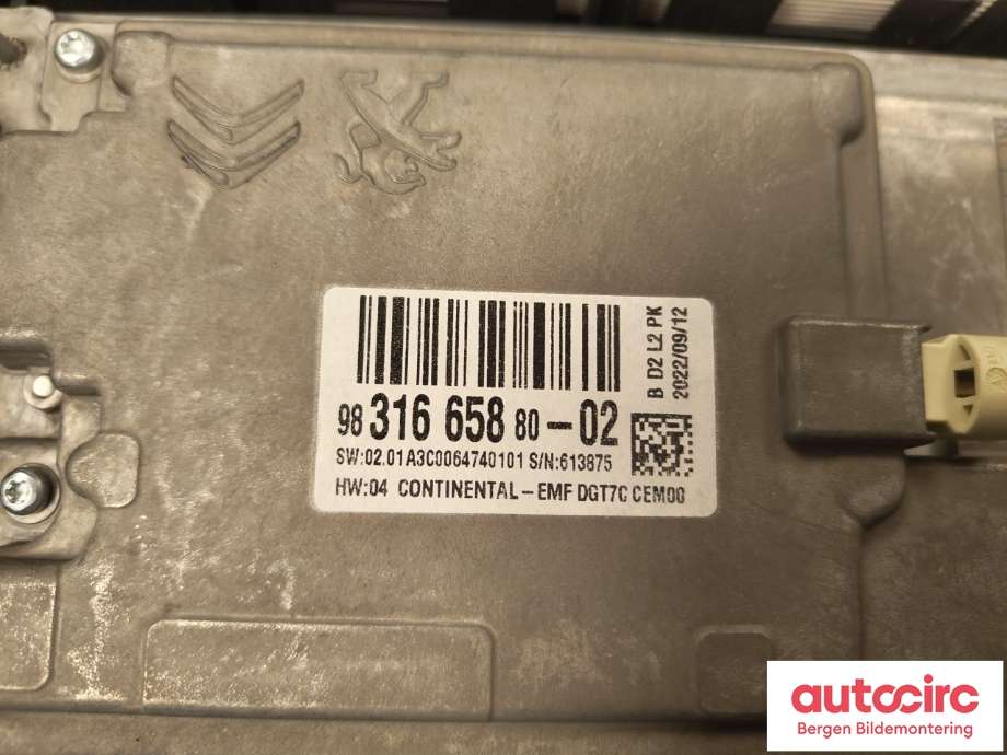 Multimedia display (MCU - Media Controller Unit) til Opel Vivaro C 2020-->>  (OPEL||98 316 658 80)