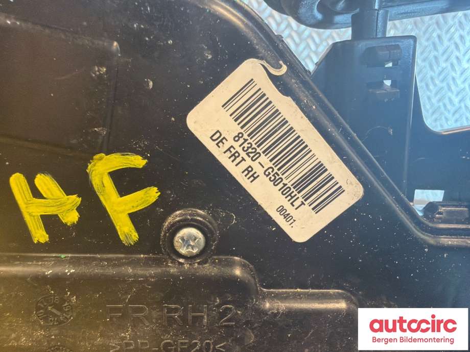 Låsekasse høyre foran til Kia Niro 2016-2021 (KIA|81320G5010|)