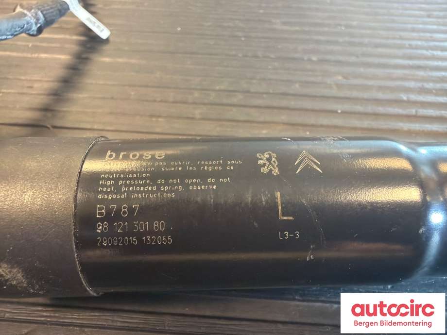 Baklukedemper til Citroën C4, Picasso 2013-2018 (Type II)  (CITROEN|98 121 301 80|)